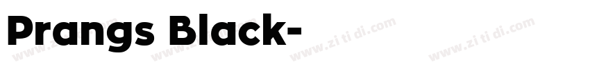 Prangs Black字体转换